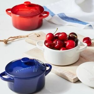 Le Creuset Mini Indigo Blue Cocotte Duo
